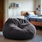 Flash Furniture Bean Bag Chair, Gray Back, 42 in W 42" L 19" H DG-BEAN-LARGE-SOLID-GY-GG - alternate 2